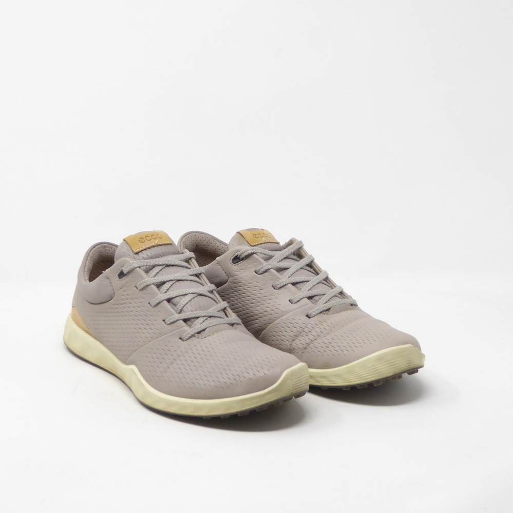 ECCO Women Golf Shoes Gray Beige Leather Yak Leather Spikeless 6 / 37